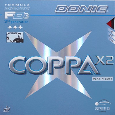 DONIC Coppa X2 (Platin Soft) Table Tennis Rubber