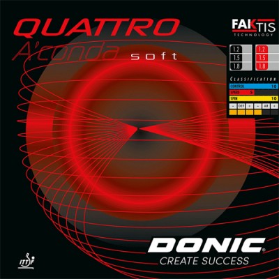 DONIC Quattro A'Conda Soft Table Tennis Rubber