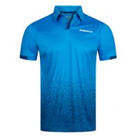 Donic Splashflex Table Tennis Match Shirt Cyan Blue/Marine