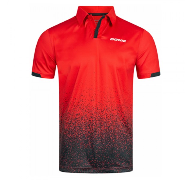 Donic Splashflex Table Tennis Match Shirt Red/Black