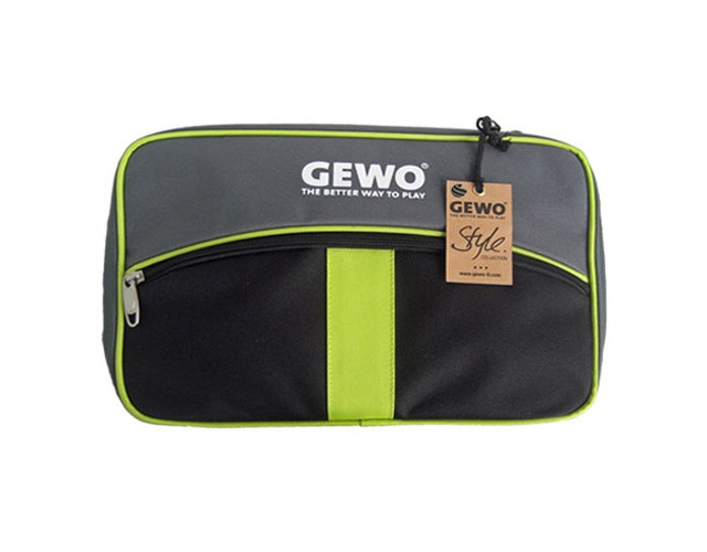 Gewo Style M Table Tennis Bat  Wallet Case Black/Lime Green NOW ONLY £9.99 !
