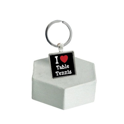 Global I Love Table Tennis Keyring NEW 2019