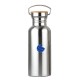 Global Sports Stainless Steel Drinks Bottle Bamboo 500ml NEW