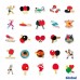 Global Table Tennis Stickers (25)