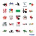 Global Table Tennis Stickers (25)