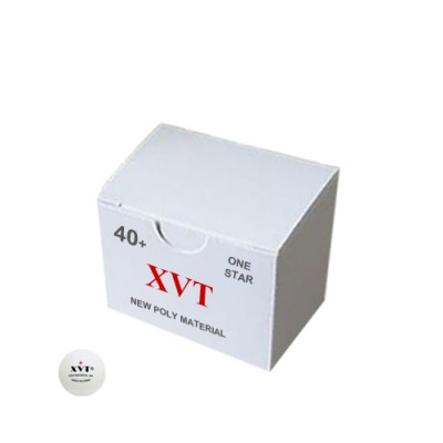 XVT Excel Table Tennis Balls 40+ Poly One Star White x 50 NEW